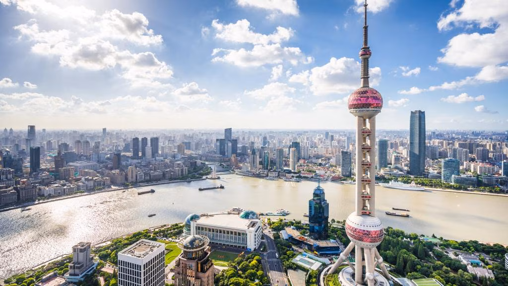 Shanghai skyline view, China